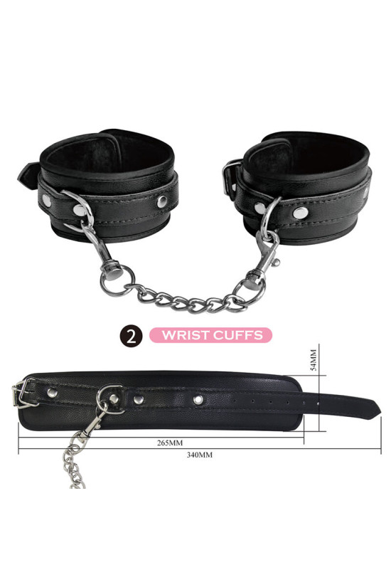 PRETTY LOVE - KIT BDSM DA 8 PEZZI NERO