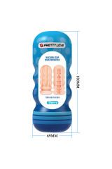 PRETTY LOVE - MASTURBATORE VAGINALE SHERRY CON VENTOSA E TEXTURE INTERNE
