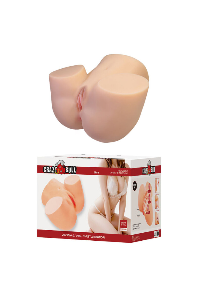 CRAZY BULL - LIORA XXL DOPPIO MASTURBATORE VAGINALE E ANALE