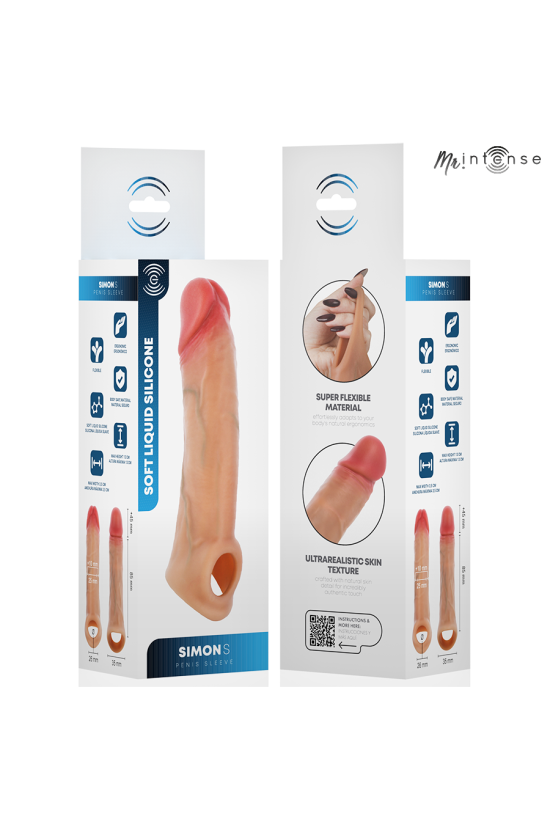 MR INTENSE - SIMON S COPRI PENE IN SILICONE 13 CM -Ø- 4 CM