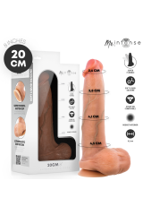MR INTENSE - BRUCE M DILDO IN SILICONE CON TESTICOLI 20 CM -Ø- 4