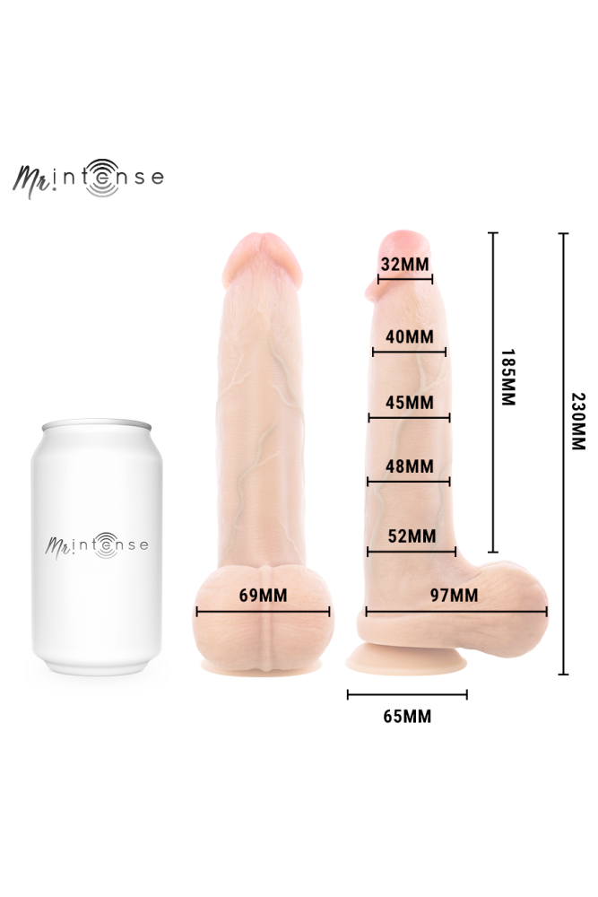 MR INTENSE - BRUCE L DILDO SILICONICA 23 CM -Ø- 5.2 CM