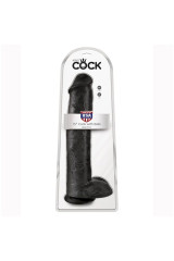KING COCK - DILDO REALISTICO CON TESTICOLI 38 CM NERO