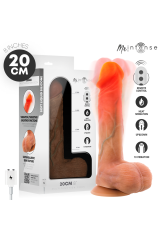 MR INTENSE - DILDO VIBRANTE LOGAN IN SILICONE CON EFFETTO CALORE E TELECOMANDO 20 CM -Ø- 4