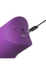 FANTASY FOR HER - LUSH KISS PELUCHE VIOLA STIMOLATORE CLITORIDEO A SUZIONE E LECCHIO