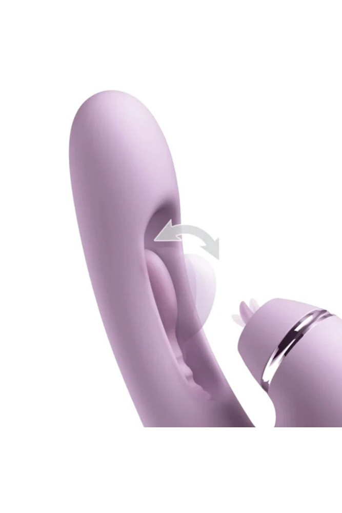 FANTASY FOR HER - VIBRATORE G-TOUCH PULSE PRO VIOLA PER LA STIMOLAZIONE DEL PUNTO G E DEL CLITORIDE A FORMA DI CONIGLIO