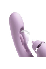 FANTASY FOR HER - VIBRATORE G-TOUCH PULSE PRO VIOLA PER LA STIMOLAZIONE DEL PUNTO G E DEL CLITORIDE A FORMA DI CONIGLIO