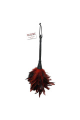 FETISH FANTASY SERIES - BLACK & RED FRISKY FEATHER TICKLER