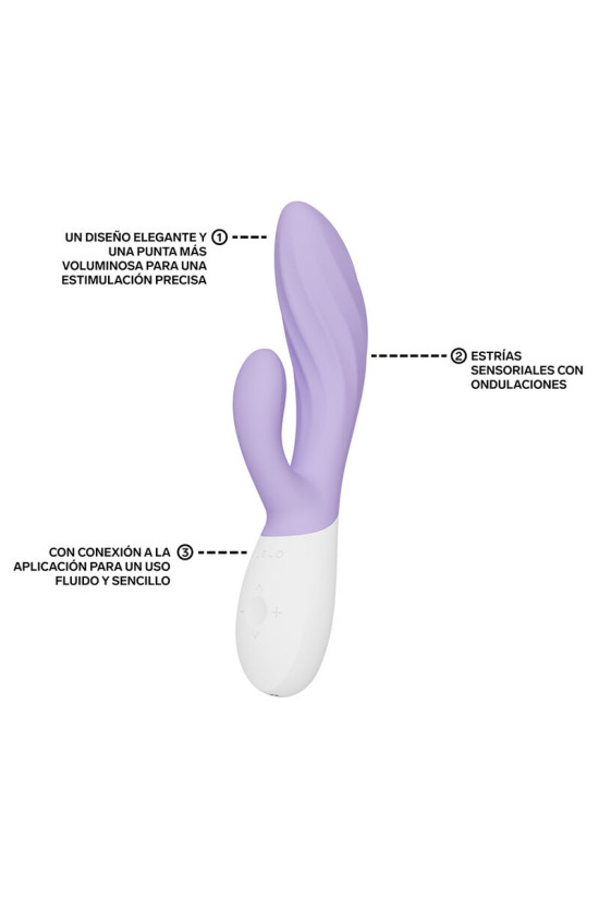 LELO - INA TWIST DOPPIO VIBRATORE A CONIGLIO PER IL PUNTO G E IL CLITORIDE LAVANDA