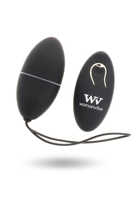 WOMANVIBE - ALSAN EGG TELECOMANDO NERO SILICONE NERO