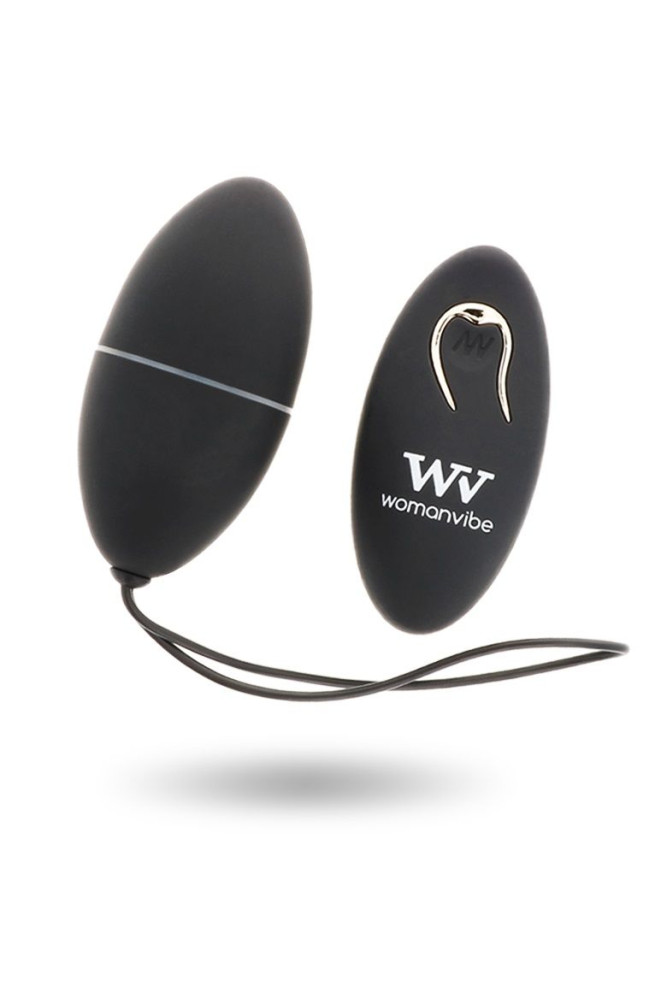 WOMANVIBE - ALSAN EGG TELECOMANDO NERO SILICONE NERO