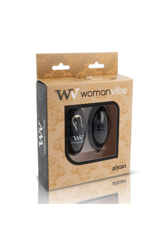 WOMANVIBE - ALSAN EGG TELECOMANDO NERO SILICONE NERO