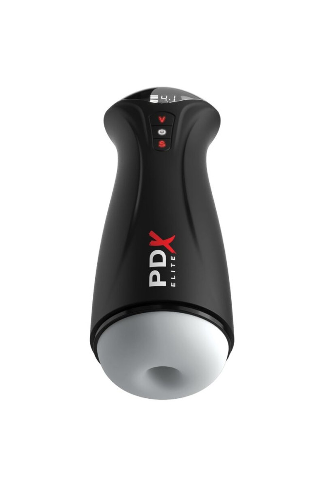 PDX ELITE - MASTURBATORE MASCHILE TRASPARENTE FAP-GASM CON ASPIRAZIONE INTERMITTENTE