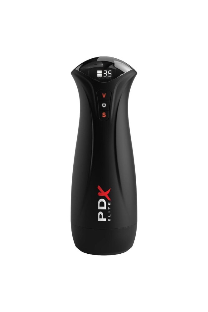 PDX ELITE - MASTURBATORE MASCHILE TRASPARENTE FAP-GASM CON ASPIRAZIONE INTERMITTENTE