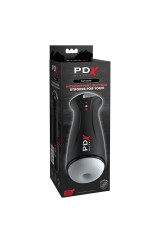 PDX ELITE - MASTURBATORE MASCHILE TRASPARENTE FAP-GASM CON ASPIRAZIONE INTERMITTENTE