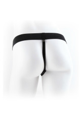 FETISH FANTASY SERIES - SERIES 7 HOLLOW STRAP-ON VIBRANTE CON SFERE 17.8CM VIOLA