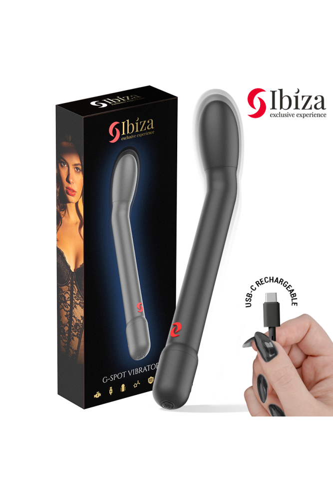 IBIZA - VIBRATORE PER IL PUNTO G NERO CON VIBRAZIONE