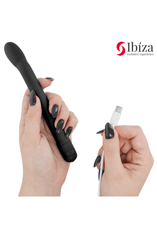 IBIZA - VIBRATORE PER IL PUNTO G NERO CON VIBRAZIONE