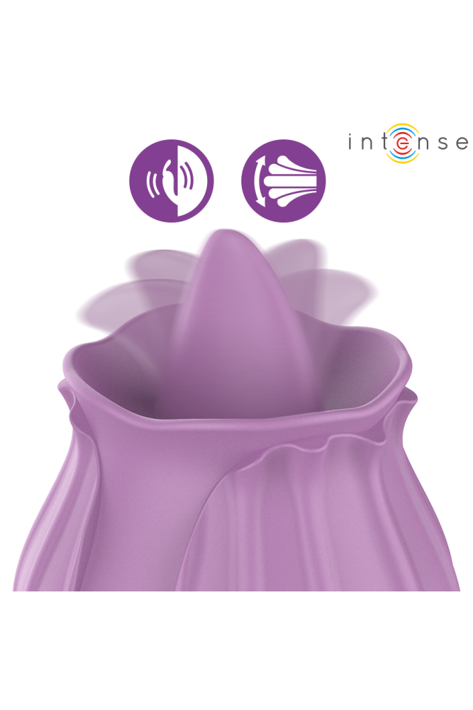 INTENSE - AZALEA FIORE STIMOLAZIONE DEL CLITORIDE CON 10 VIBRAZIONI VIOLA