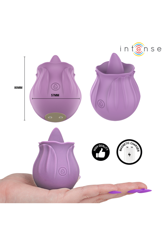 INTENSE - AZALEA FIORE STIMOLAZIONE DEL CLITORIDE CON 10 VIBRAZIONI VIOLA