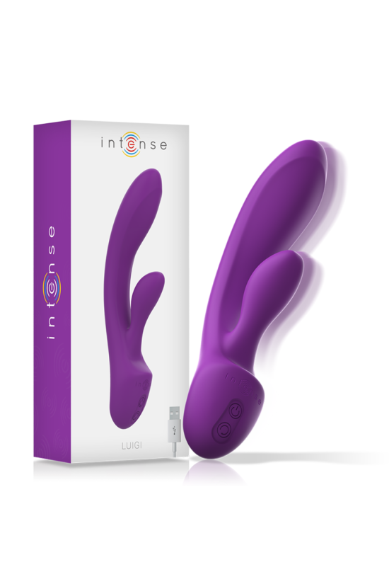 INTENSE - VIBRATORE LUIGI RABBIT SILICONE LIQUIDO VIOLA