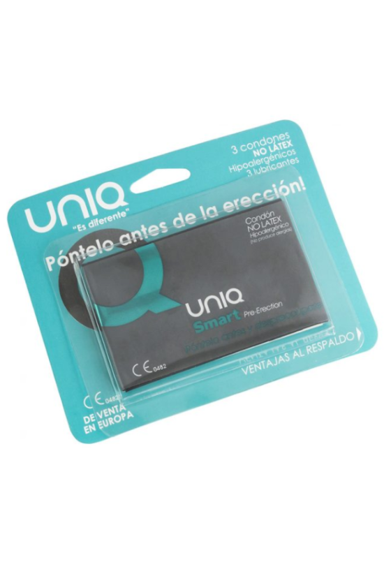 UNIQ - SMART LATEX FREE PRE-ERECTION CONDOMS 3 UNITS