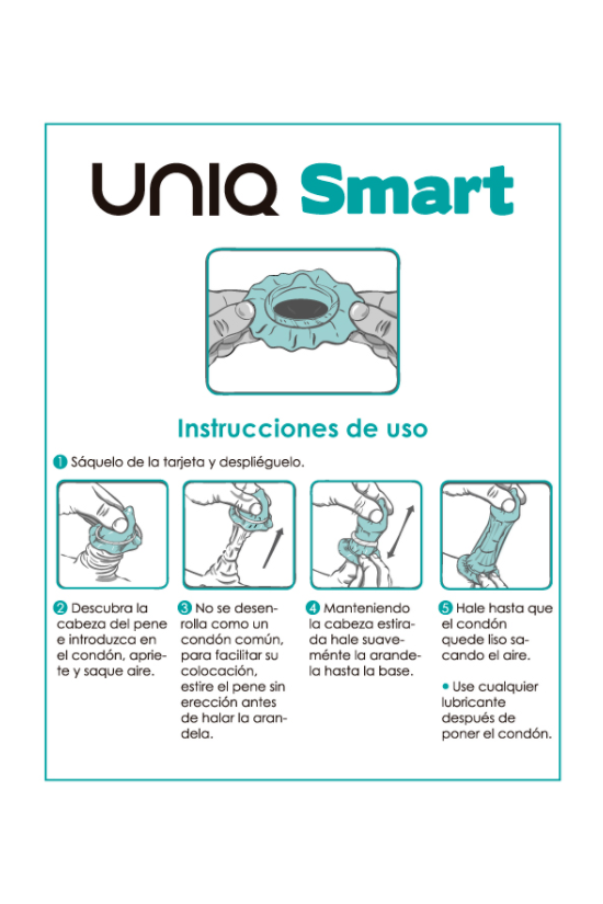 UNIQ - SMART LATEX FREE PRE-ERECTION CONDOMS 3 UNITS
