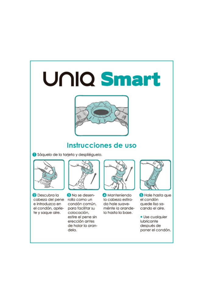UNIQ - SMART LATEX FREE PRE-ERECTION CONDOMS 3 UNITS