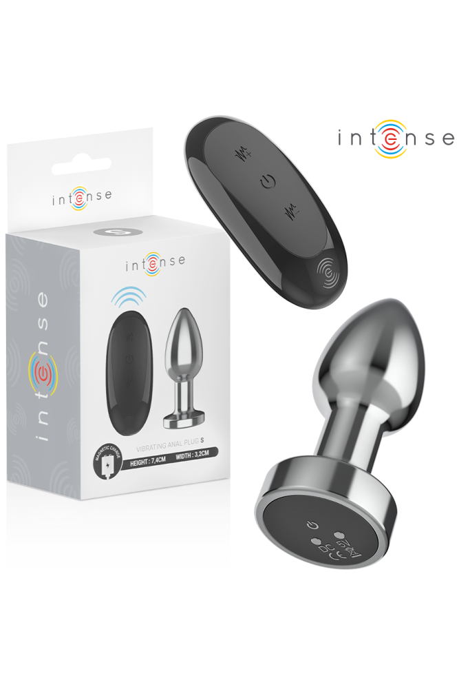 INTENSE - PLUG ANALE 10 VIBRAZIONI METALLO CON TELECOMANDO S