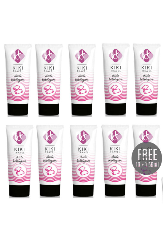 KIKÍ TRAVEL - LUBRIFICANTE GUSTO GUM 50ML 10+1 IN OMAGGIO