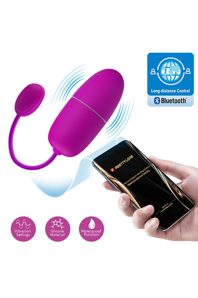 PRETTY LOVE - NINFA UOVO VIBRANTE APP CONTROLLATO VIOLA