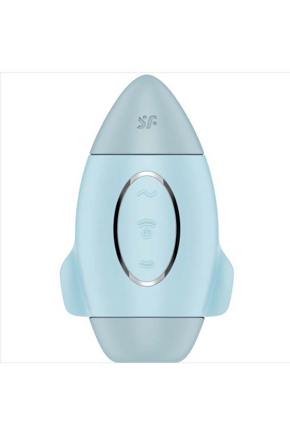 SATISFYER - MISSION CONTROL VIBRATORE PICCOLO BLU A DOPPIO IMPULSO