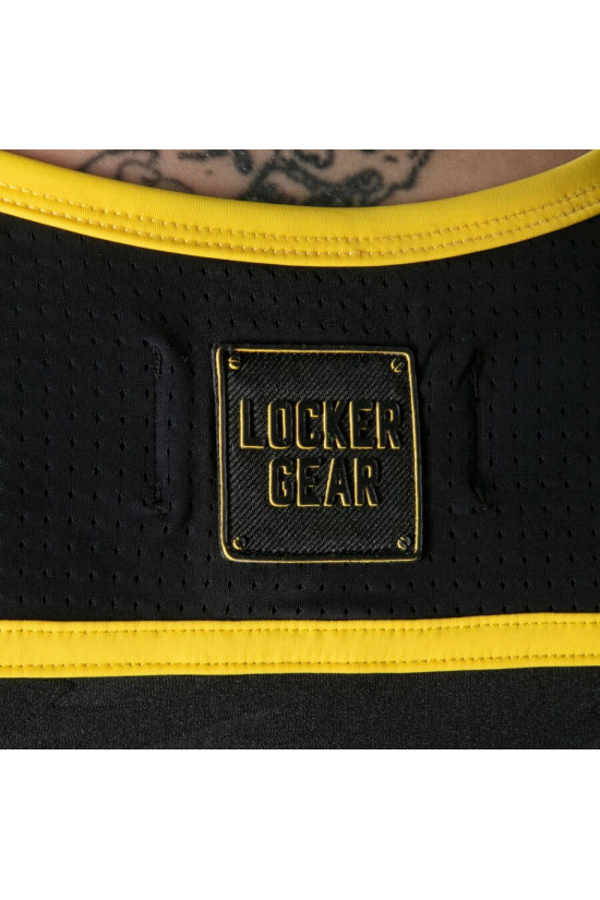 LOCKER GEAR - CANOTTA GIALLA CON ACCESSO MILITARE COMPLETO