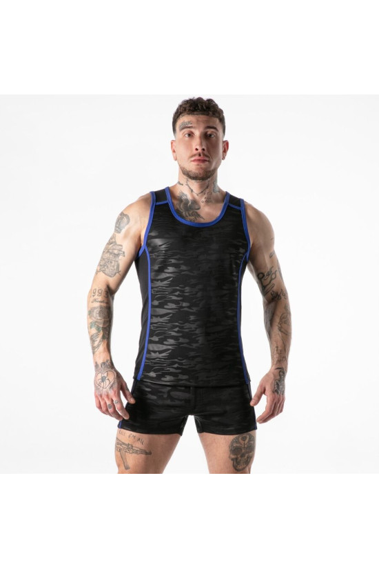LOCKER GEAR - CANOTTA MILITARE COMPLETA BLU TAGLIA M
