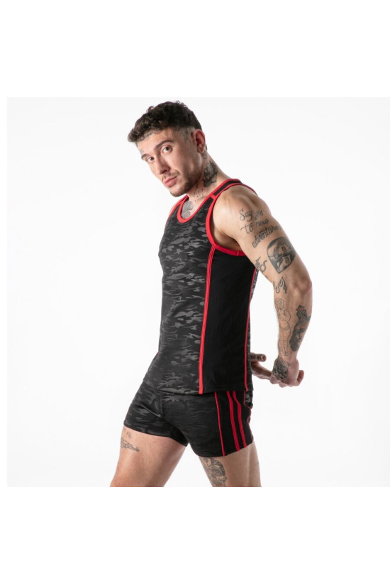 LOCKER GEAR - CANOTTA MILITARE COMPLETA ROSSA XL