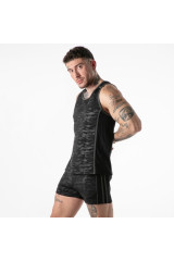 LOCKER GEAR - CANOTTA COMPLETAMENTE MILITARE CON ACCESSO COMPLETO NERA TAGLIA M
