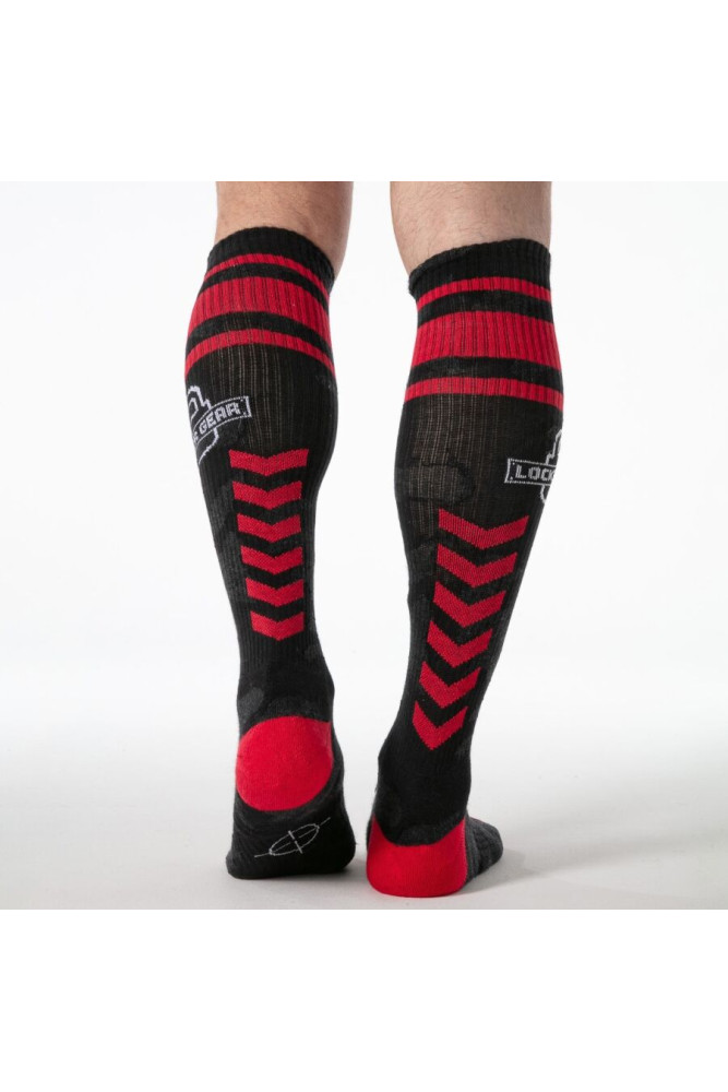 LOCKER GEAR - CALZE MILITARI AL GINOCCHIO ROSSE TAGLIA UNICA