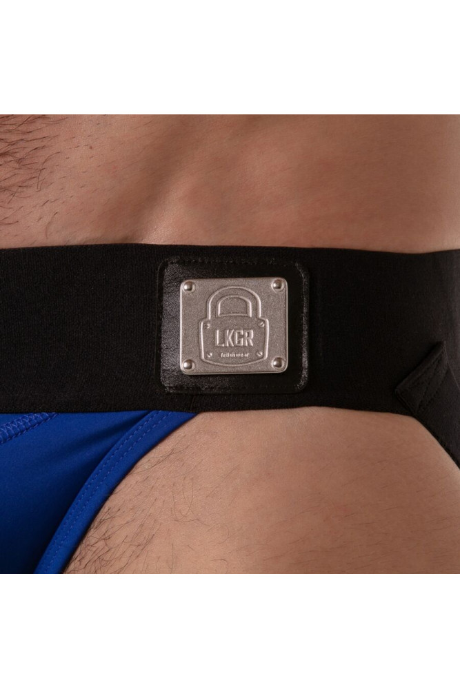 LOCKER GEAR - SOSPENSIONE CON FASCIA IN VITA LARGA BLU TAGLIA S
