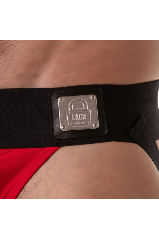 LOCKER GEAR - SOSPENSIONE CON FASCIA IN VITA LARGA ROSSA L