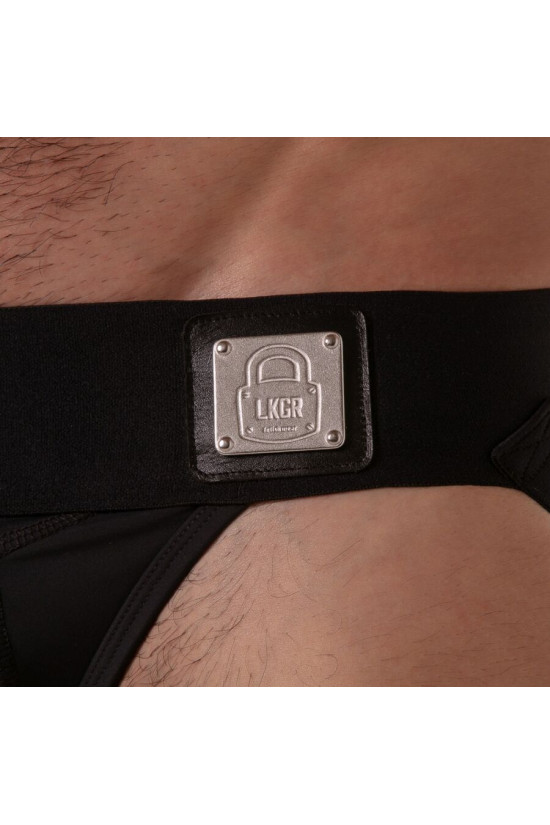 LOCKER GEAR - SOSPENSIONE CON FASCIA IN VITA LARGA NERA S