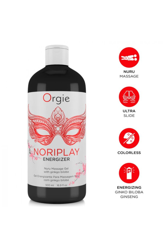 ORGIE - NORIPLAY ENERGIZER GEL PER MASSAGGIO NURU CORPO A CORPO 500 ML