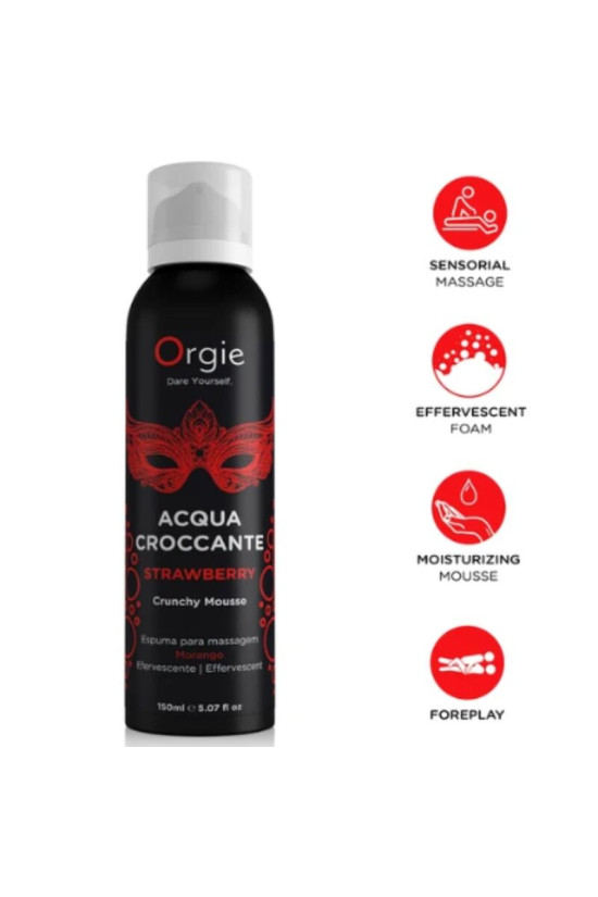 ORGIE - ACQUA CROCCANTE MOUSSE DA MASSAGGIO CROCCANTE ALLA FRAGOLA 150 ML