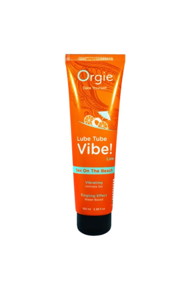 ORGIE - LUBRIFICANTE IN TUBO VIBE! SESSO SULLA SPIAGGIA GEL INTIMO BACIABILE LEGGERO 100 ML