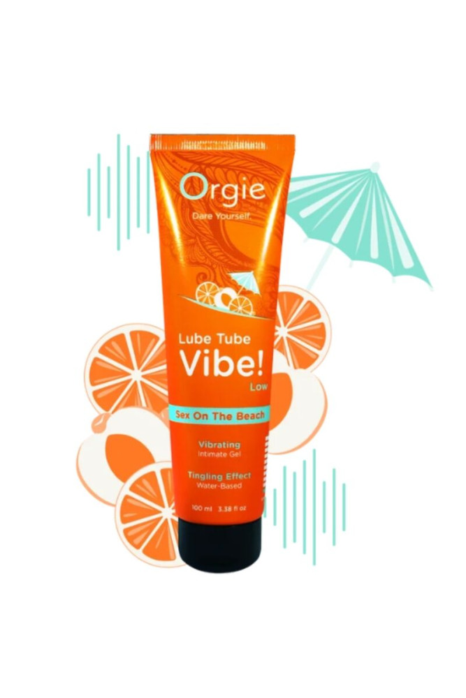 ORGIE - LUBRIFICANTE IN TUBO VIBE! SESSO SULLA SPIAGGIA GEL INTIMO BACIABILE LEGGERO 100 ML