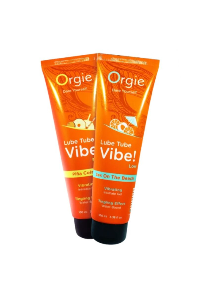 ORGIE - LUBRIFICANTE IN TUBO VIBE! SESSO SULLA SPIAGGIA GEL INTIMO BACIABILE LEGGERO 100 ML