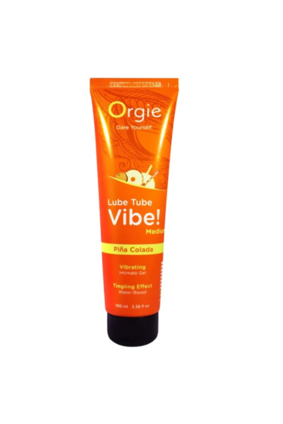 ORGIE - LUBE TUBE VIBE! PIÑA COLADA KISSABLE GEL INTIMO FORMULO MEDIO 100 ML