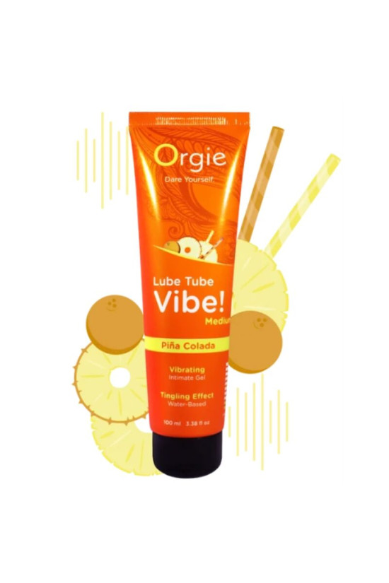 ORGIE - LUBE TUBE VIBE! PIÑA COLADA KISSABLE GEL INTIMO FORMULO MEDIO 100 ML