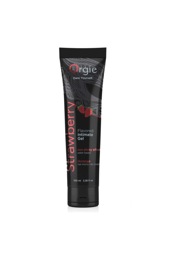 ORGIE - TUBO LUBRIFICANTE ALLA FRAGOLA BACIABILE GEL INTIMO A BASE DE ACQUA 100 ML