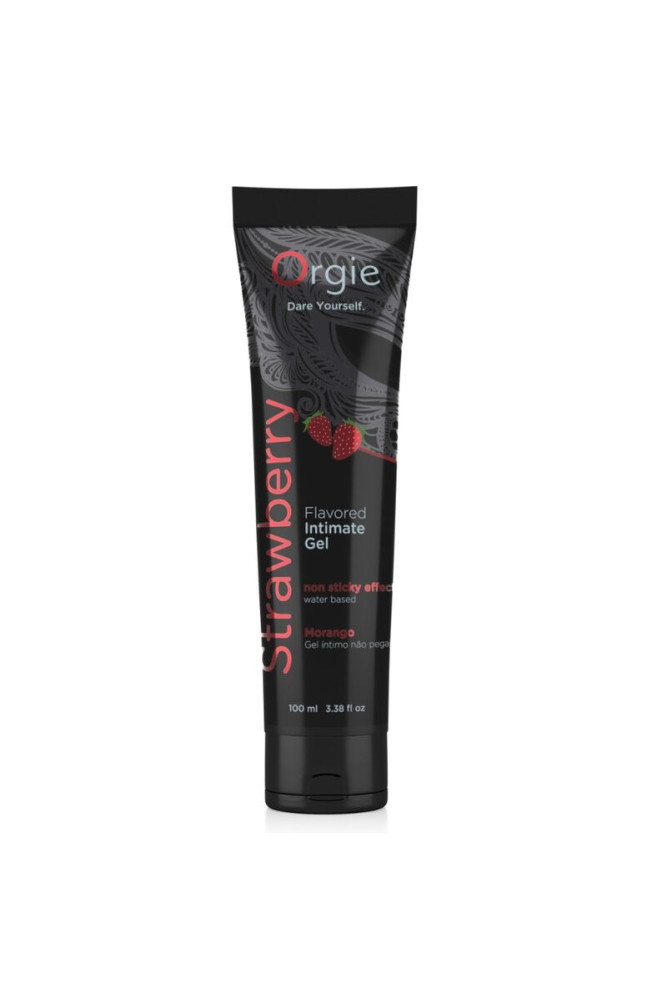 ORGIE - TUBO LUBRIFICANTE ALLA FRAGOLA BACIABILE GEL INTIMO A BASE DE ACQUA 100 ML