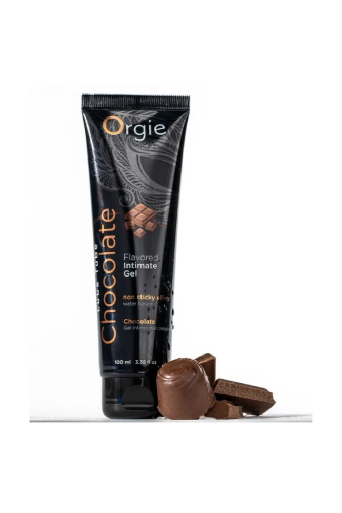 ORGIE - TUBO LUBRIFICANTE AL CIOCCOLATO BACIABILE GEL INTIMO A BASE DE ACQUA 100 ML